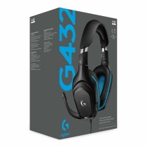 Gaming Headset mit Mikrofon Logitech 981-000770 Blau Schwarz