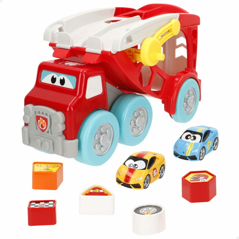 Camion porte-véhicules et Voitures 8 Pièces (2 Unités)