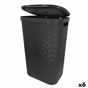 Panier à linge Curver INFINITY Gris Plastique 60 L 44 x 60 x 35 cm (6 Unités)