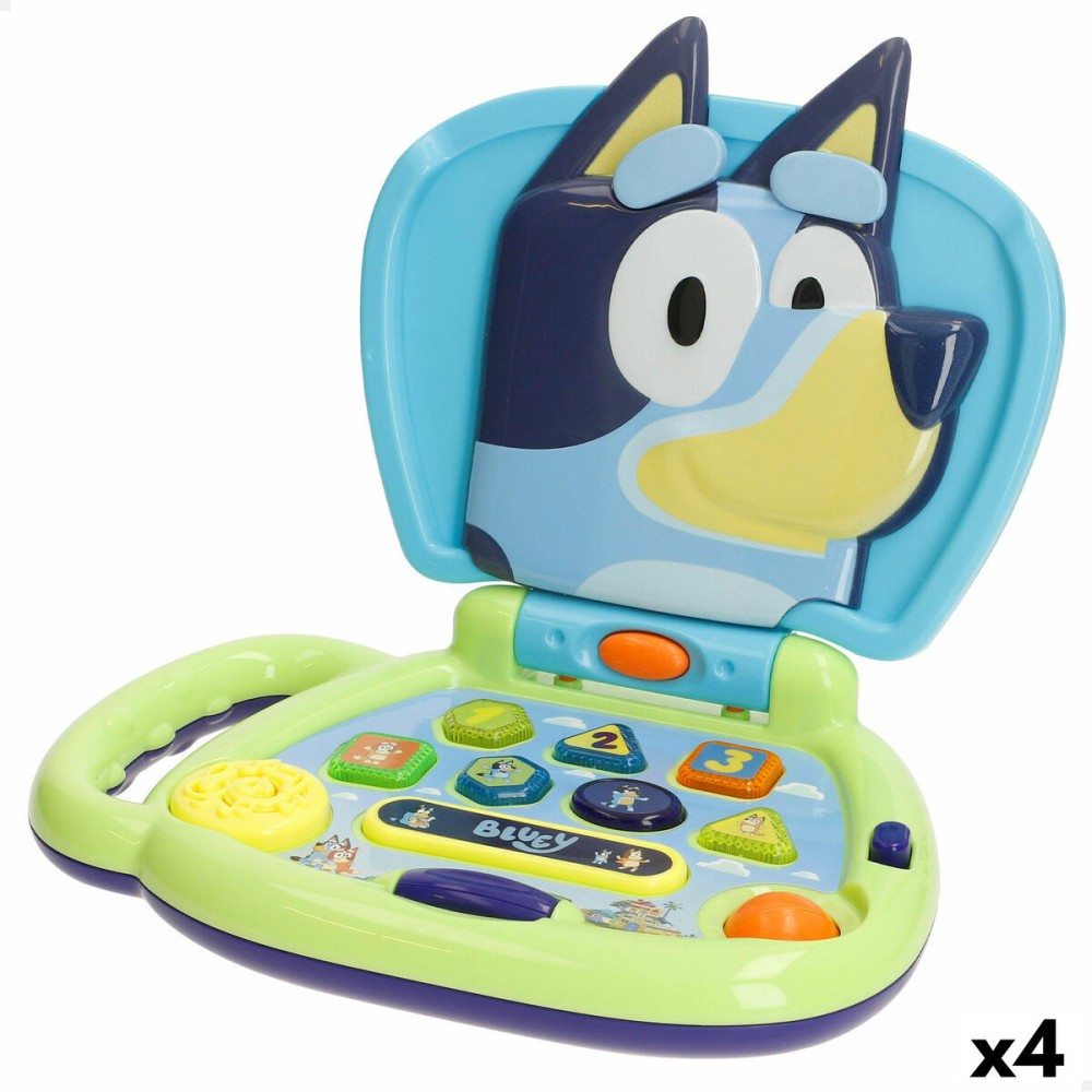 Spielzeug-Computer Bluey Englisch 20 x 17 x 14 cm (4 Stück)