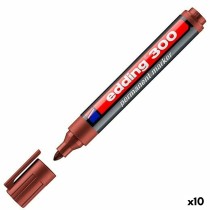 Permanent marker Edding 300 Brown (10 Units)