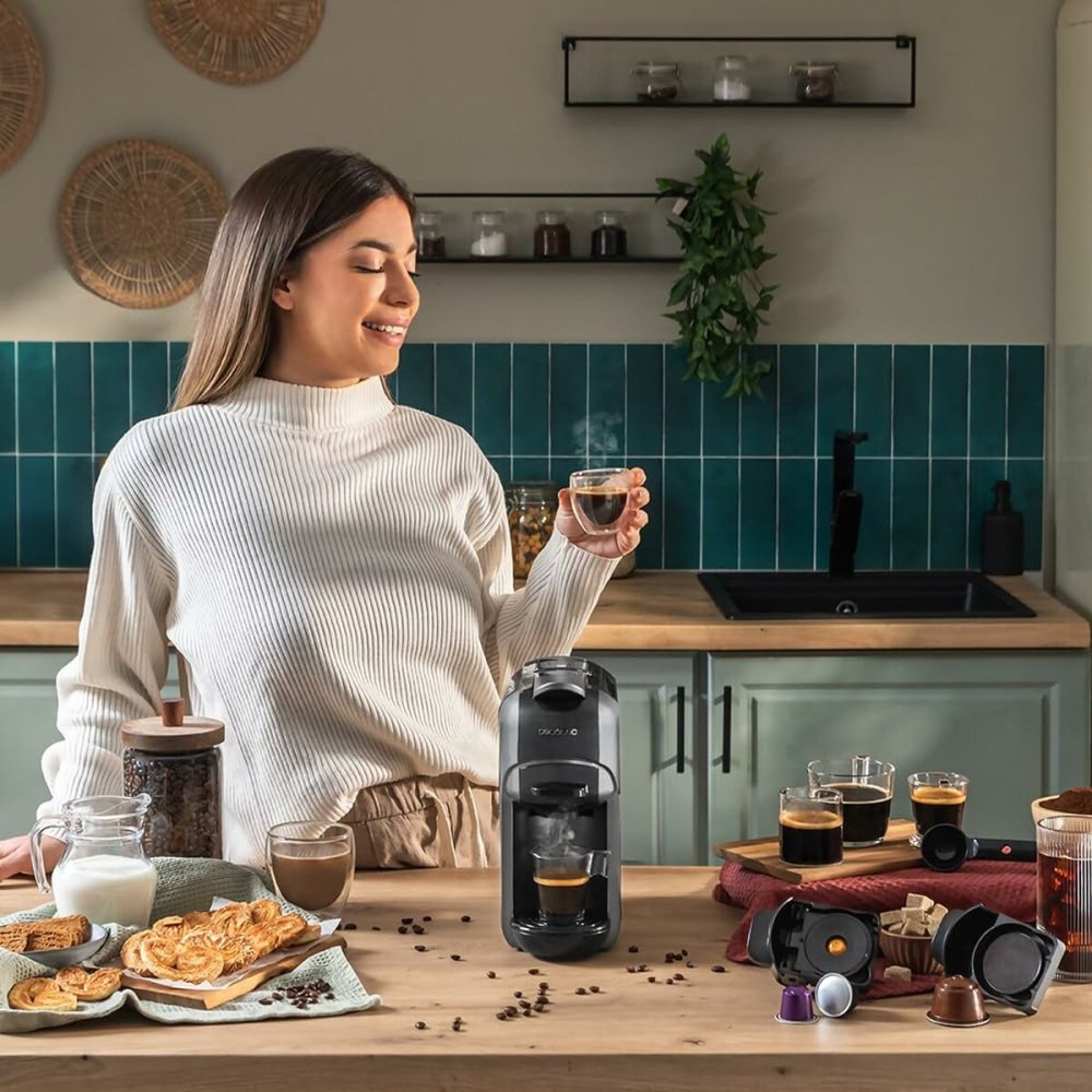 Capsule Coffee Machine Cecotec FreeStyle Compact 1450 W Black 19 bar 600 ml