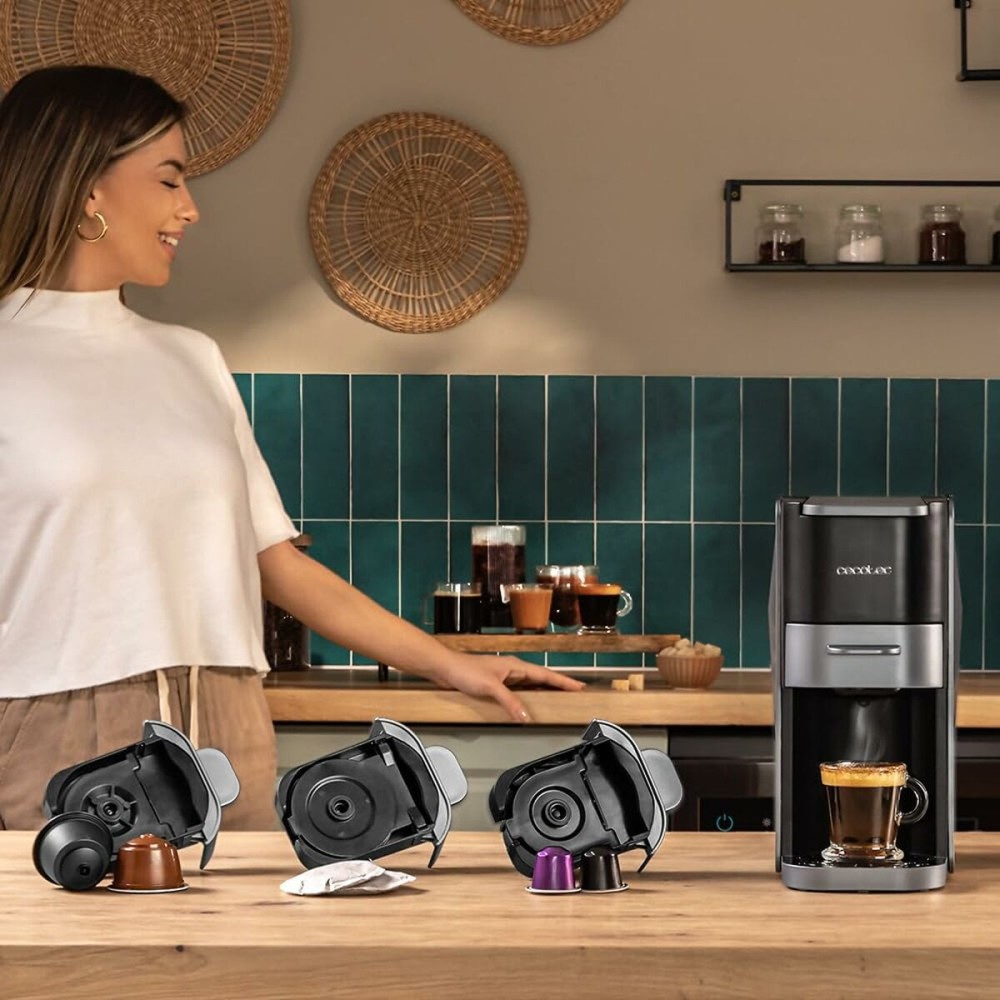 Capsule Coffee Machine Cecotec FreeStyle Compact Dark 1350 W 700 ml Black 19 bar