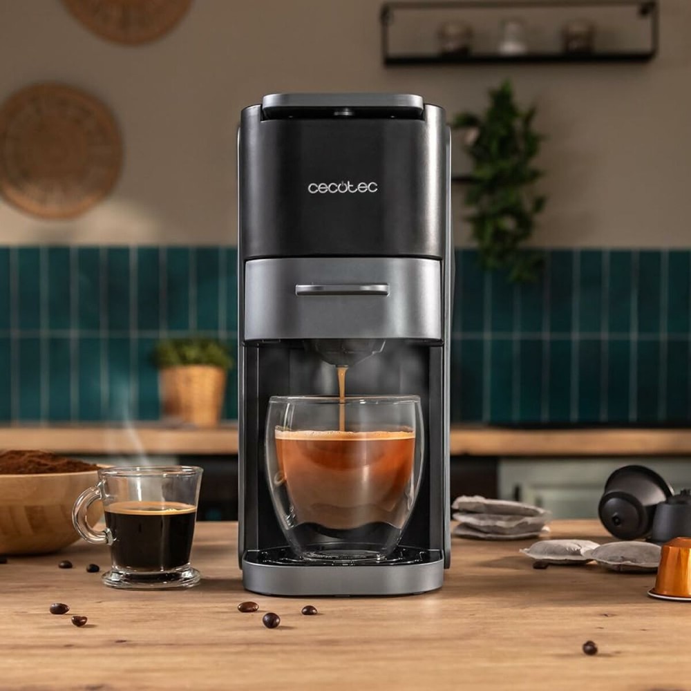 Cafetière à capsules Cecotec FreeStyle Compact Dark 1350 W 700 ml Noir 19 bar