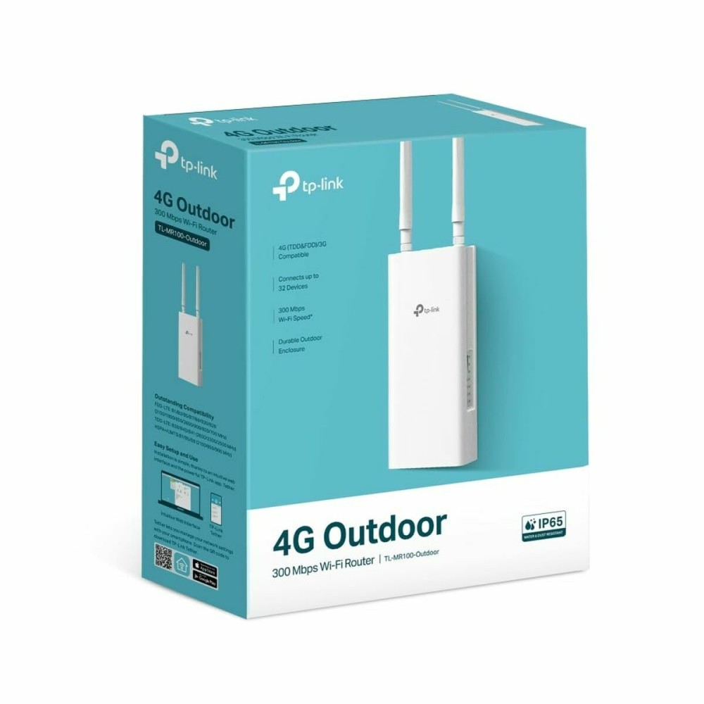 Router TP-Link TL-MR100-OUTDOOR Weiß RJ45 Ethernet LAN PoE x 1 LTE