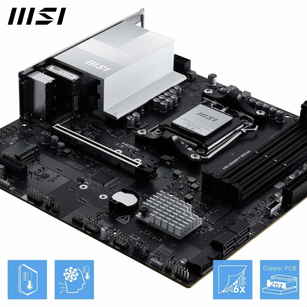 Motherboard MSI PRO B840M-P WIFI6E AMD AM5 AMD