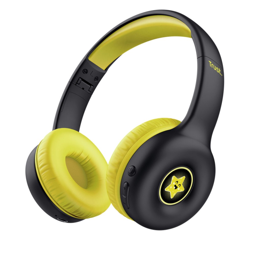 Oreillette Bluetooth Trust 25405 Jaune Noir