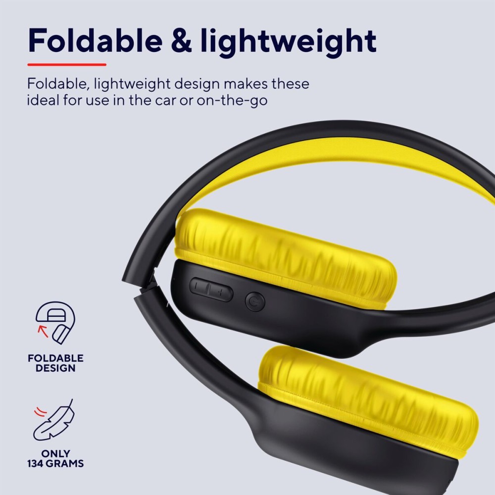 Oreillette Bluetooth Trust 25405 Jaune Noir