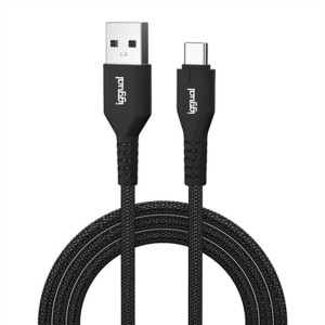 USB A zu USB-C-Kabel iggual IGG319888 Schwarz