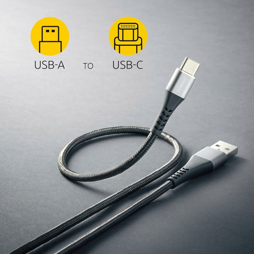 USB A zu USB-C-Kabel INTENSO A315C Schwarz