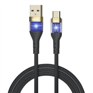 USB A zu USB-C-Kabel iggual IGG319994 Schwarz