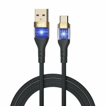 USB A zu USB-C-Kabel iggual IGG319994 Schwarz
