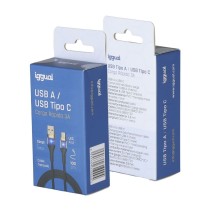 USB A zu USB-C-Kabel iggual IGG319994 Schwarz