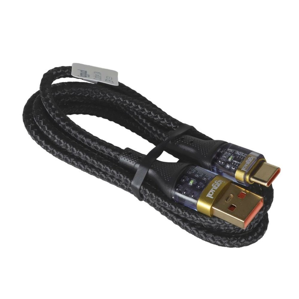 USB A zu USB-C-Kabel iggual IGG319994 Schwarz