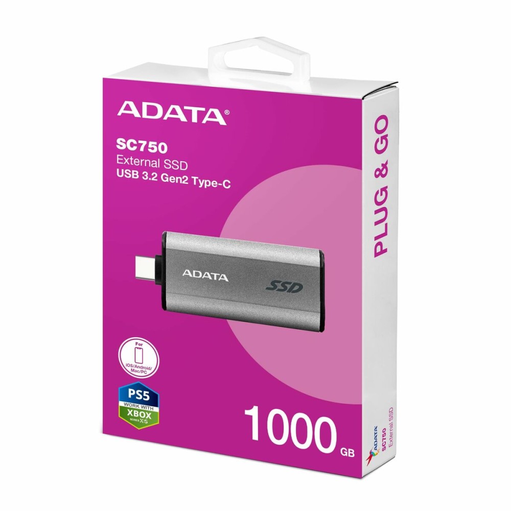 Externe Festplatte Adata SC750 Schwarz