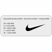 Child's Short Sleeve T-Shirt Nike DRI FIT PARK20 TOP BV6905 451 Navy Blue