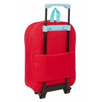 School Rucksack with Wheels Mickey Mouse Blue Red 32 x 42 x 14 cm
