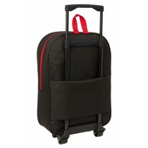 School Rucksack with Wheels Spider-Man Black Red 32 x 42 x 14 cm