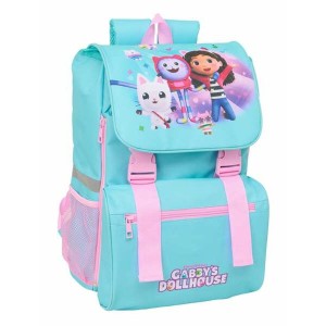 School Bag Gabby's Dollhouse Blue Pink 18,5 x 41 x 15 cm