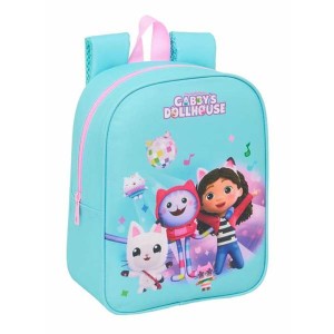 School Bag Gabby's Dollhouse Blue Pink 22 x 27 x 10 cm