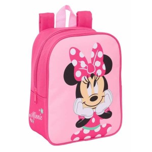 Schulrucksack Minnie Mouse Rosa 22 x 27 x 10 cm