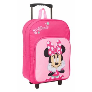 Schulrucksack mit Rädern Minnie Mouse Rosa 32 x 42 x 14 cm