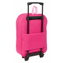 School Rucksack with Wheels Minnie Mouse Pink 32 x 42 x 14 cm