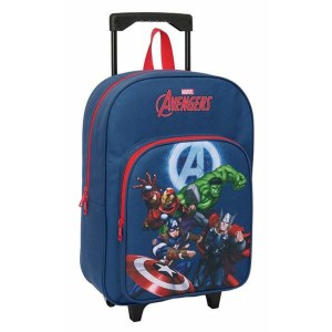 Schulrucksack mit Rädern The Avengers Marineblau 32 x 42 x 14 cm