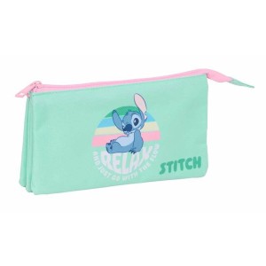 Triple Carry-all Stitch Green 22 x 12 x 3 cm