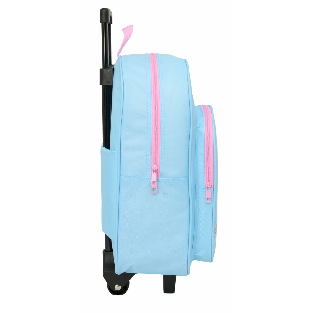 Cartable à roulettes Frozen Bleu Rose 32 x 42 x 14 cm