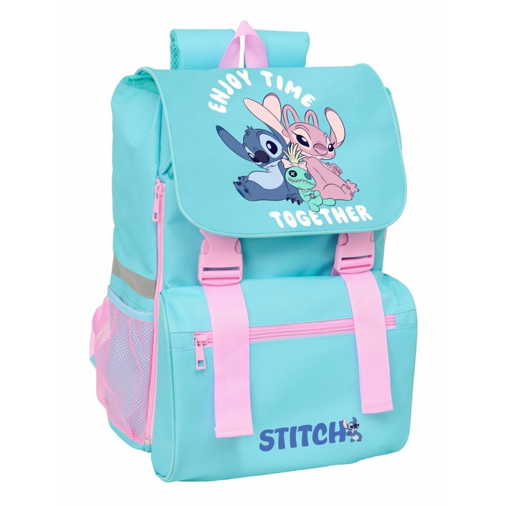 School Bag Stitch Blue 18,5 x 41 x 15 cm