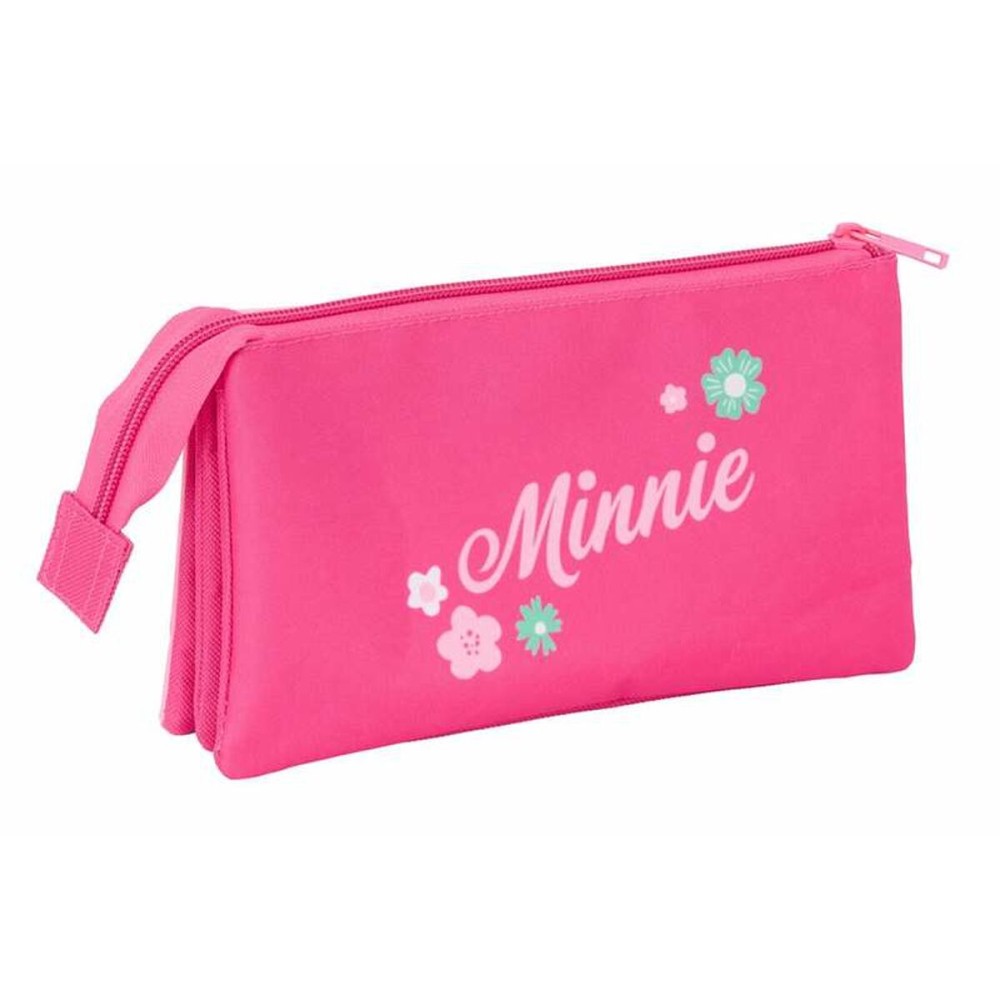 Triple Carry-all Minnie Mouse Pink 22 x 12 x 3 cm