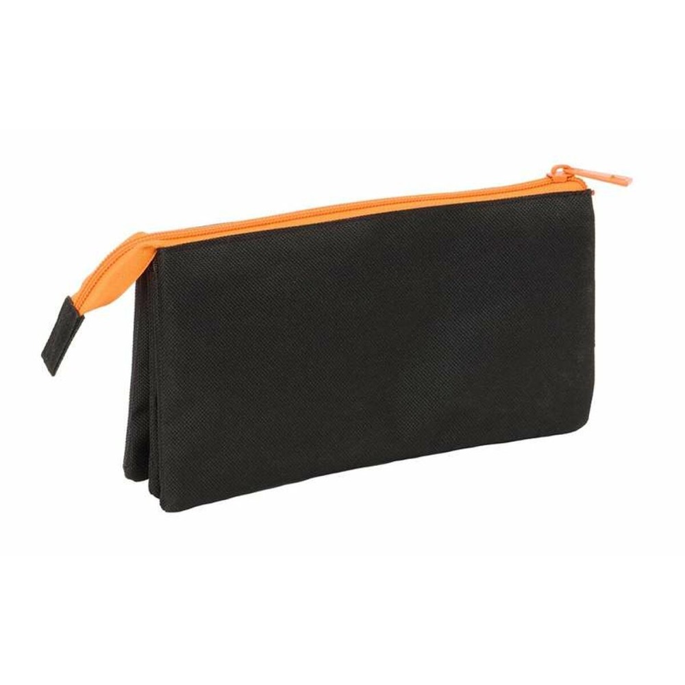 Dreifaches Mehrzweck-Etui Jurassic World Schwarz 22 x 12 x 3 cm