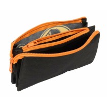 Dreifaches Mehrzweck-Etui Jurassic World Schwarz 22 x 12 x 3 cm