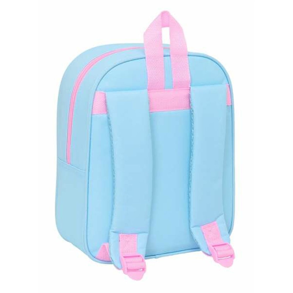 School Bag Frozen Blue Pink 22 x 27 x 10 cm