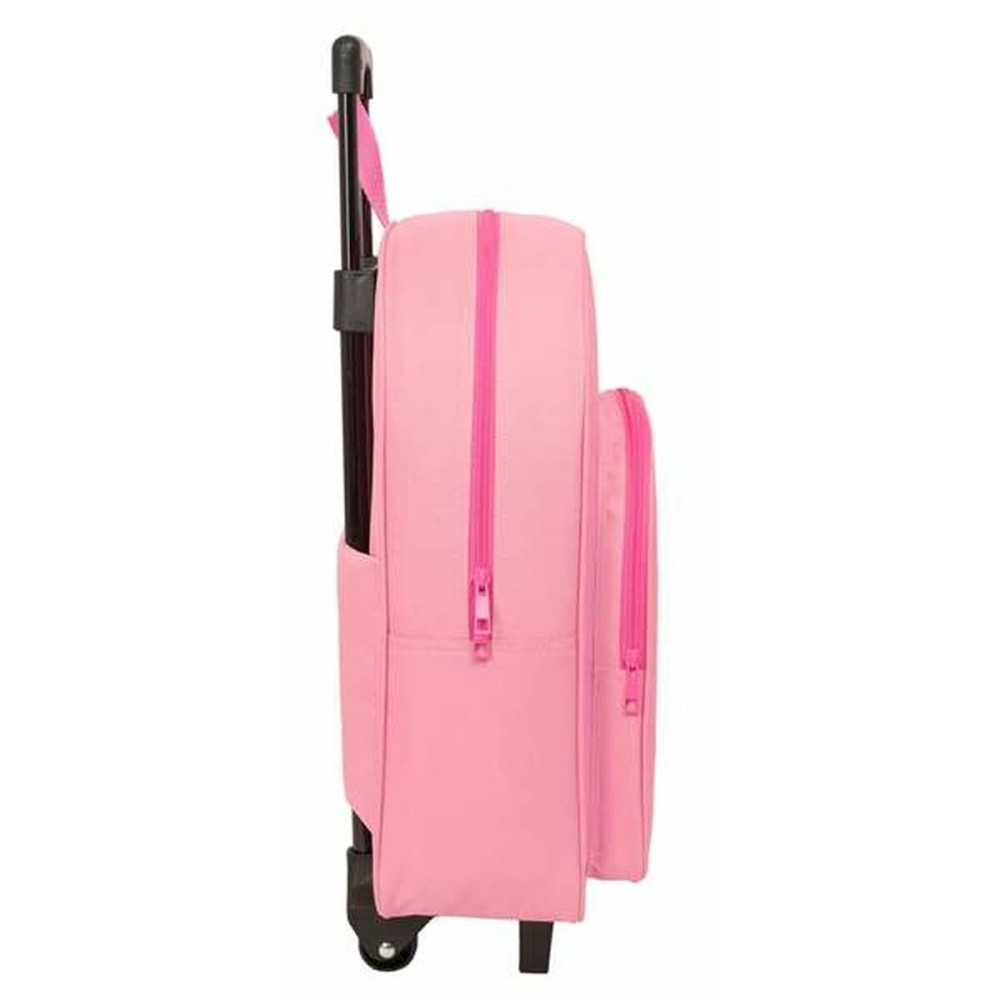School Rucksack with Wheels Disney Princess Pink 32 x 42 x 14 cm