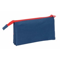 Trousse Fourre-Tout Triple The Avengers Blue marine 22 x 12 x 3 cm
