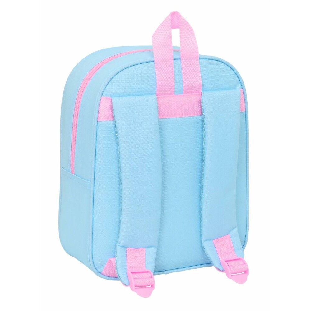 School Bag Frozen Blue Pink 22 x 27 x 10 cm
