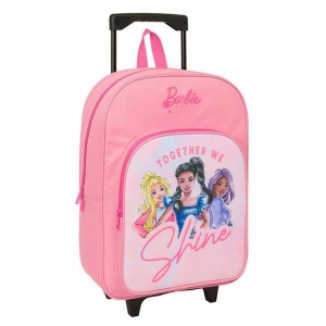 Schulrucksack mit Rädern Barbie Rosa 32 x 42 x 14 cm