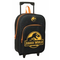 Schulrucksack mit Rädern Jurassic World Schwarz 32 x 42 x 14 cm