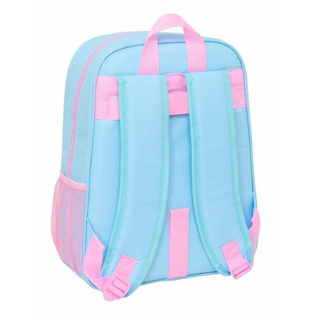 School Bag Frozen Blue Pink 26 x 34 x 11 cm