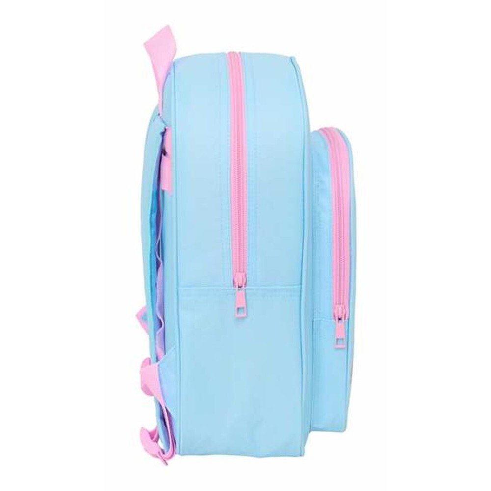 School Bag Frozen Blue Pink 26 x 34 x 11 cm