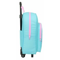 Cartable à roulettes Gabby's Dollhouse Bleu Rose 32 x 42 x 14 cm