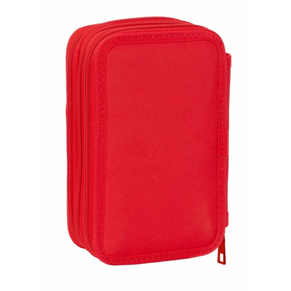 Dreifaches Federmäppchen Mickey Mouse Rot 12,5 x 19,5 x 5,5 cm 37 Stücke