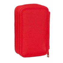 Dreifaches Federmäppchen Mickey Mouse Rot 12,5 x 19,5 x 5,5 cm 37 Stücke