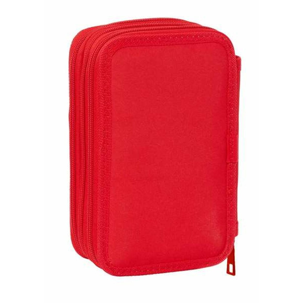 Dreifaches Federmäppchen Mickey Mouse Rot 12,5 x 19,5 x 5,5 cm 37 Stücke