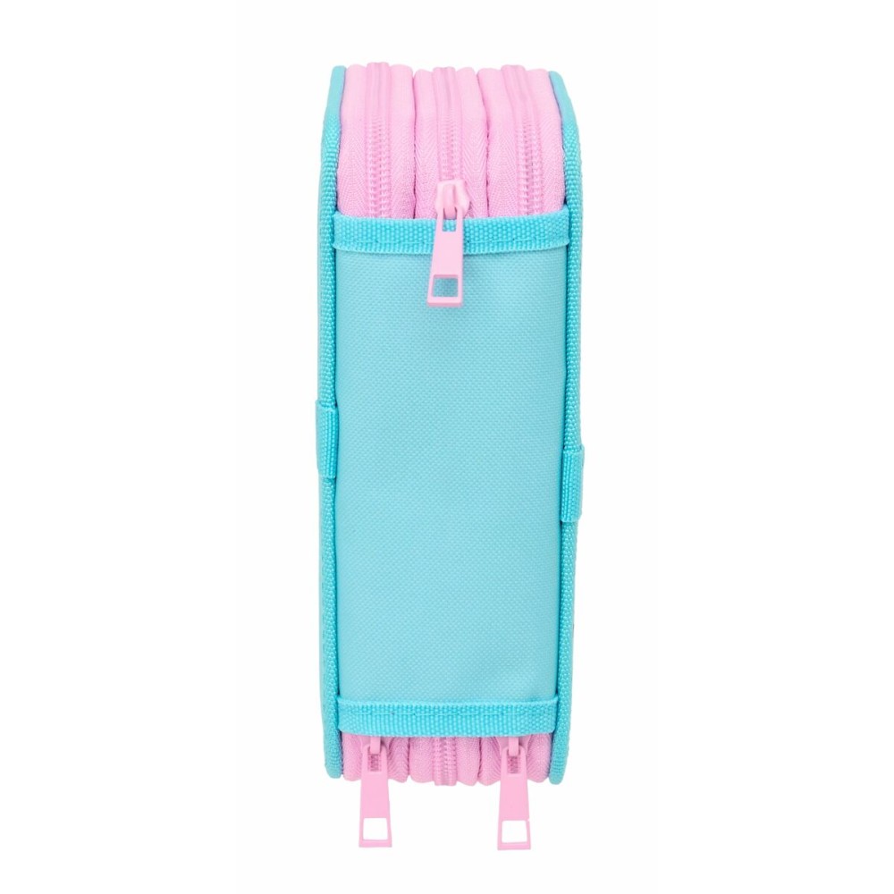 Dreifaches Federmäppchen Gabby's Dollhouse Blau 12,5 x 19,5 x 5,5 cm 37 Stücke