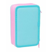 Dreifaches Federmäppchen Gabby's Dollhouse Blau 12,5 x 19,5 x 5,5 cm 37 Stücke