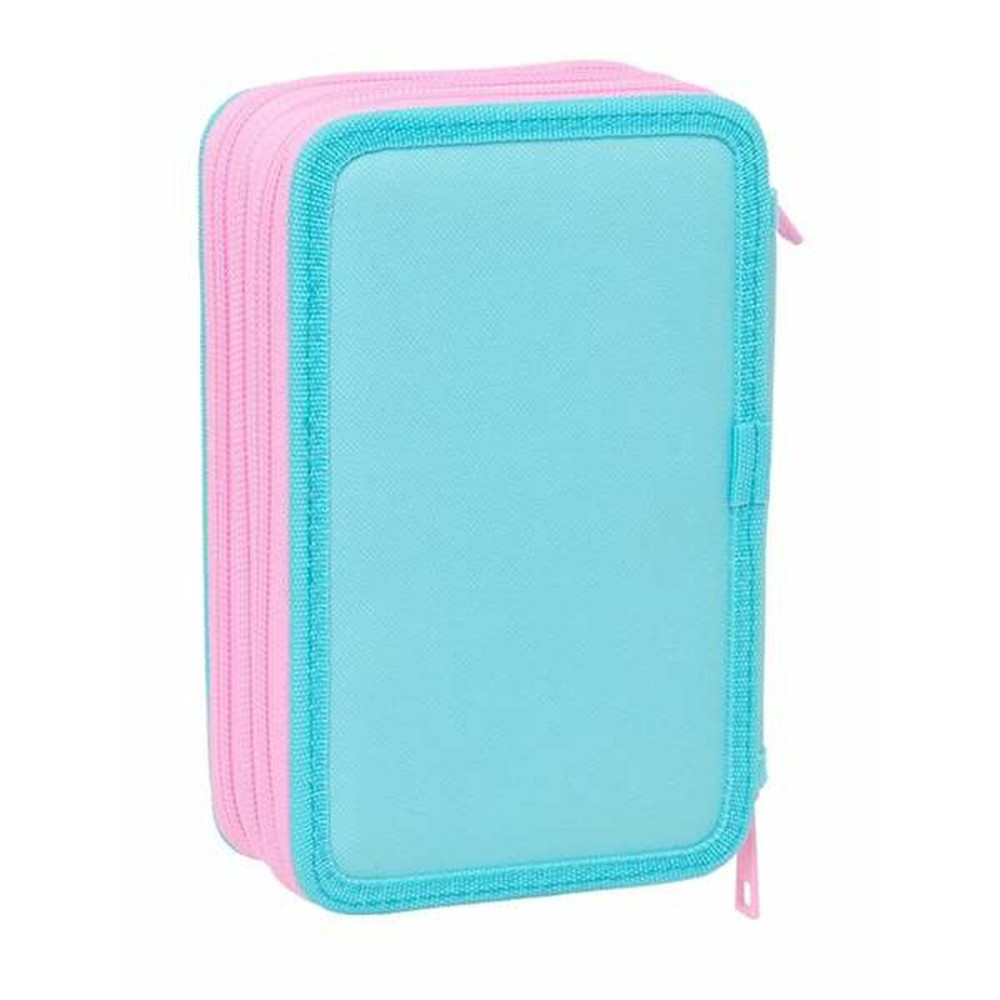 Dreifaches Federmäppchen Gabby's Dollhouse Blau 12,5 x 19,5 x 5,5 cm 37 Stücke