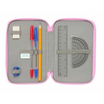 Pochette à crayons triple Gabby's Dollhouse Bleu 12,5 x 19,5 x 5,5 cm 37 Pièces